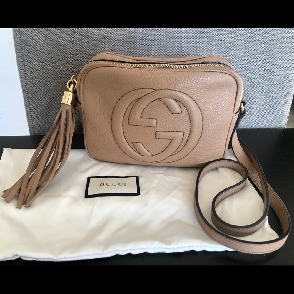 Authentic Gucci Soho Leather Disco Bag